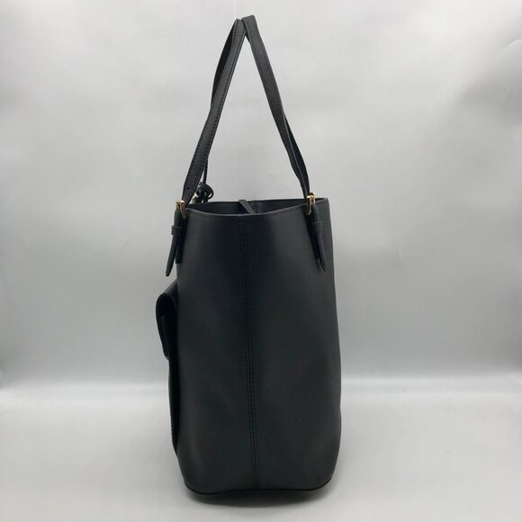 Michael Kors Black Saffiano Leather Jet Set Multi-Function Pocket Tote Bag - Picture 3 of 10